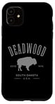 iPhone 11 Deadwood South Dakota USA Bison Design Souvenir Case