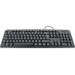 Clavier AZERTY Filaire avec Connexion Standard USB - Noir Hobby Tech