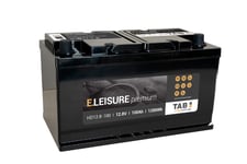 Tab HD12-100L Premium SOC batteri 12,8V 100Ah 1280Wh,  LiFePO4 M8 Li-Io