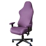 Housses de Chaise de Gaming,Housses de Chaise de Jeu Extensible 4 pièces,Housse de Chaise de Bureau avec Accoudoirs/Dossier de Chaise,Housse de Fauteuil Rotatif,Pas de Chaise,Violet