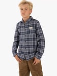 Angel & Rocket Kids' Noah Check Pocket Shirt, Blue