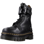 DR MARTENS Femme 10 Eye Boot, Black Nappa Lux & Black Ajax & Black Soft Patent PU, 40 EU