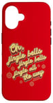 Coque pour iPhone 16 Paroles de Noël Jingle Bells Jingle All The Way Peggy Lee