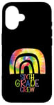 iPhone 16 Cute Teacher Back To School First Day of 6th Grade Crew Case