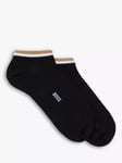 BOSS Ribbed Stripe Low-Cut Socks