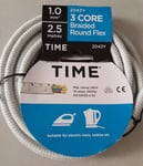 Iron Flex cable 3 core round braided kettle cable 2043Y decorative replacement