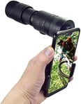 PJPPJH Télescope monoculaire à Zoom Super téléobjectif 10-300X40mm pour Smartphone Portable et Astronomie débutants, étanche, antibuée, HD, Mise au Point Facile