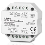 LEDlife rWave 1-10V Wifi inbyggningsdimmer - Tuya/Smart Life, RF, push-dim, LED dimmer, till inbyggning