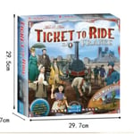 Engelsk och amerikansk version av hela serien av Ticket To Ride Europe brädspelskort