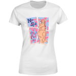 Ren & Stimpy No Sir I Don't Like It! Women's T-Shirt - White - XL