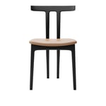 Carl Hansen - OW58, T-Chair, Oak Black, Leather Cat. B Thor 307 - Ruokapöydän tuolit - Ole Wanscher - Nahka/Puu/Vaahto