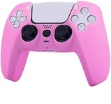 G-MOTIONS - Housse Manette PS5 - Magnifique Housse en Silicone Qui Vous permettra en Un Seul Produit de Personnaliser, protéger et améliorer Le Grip de Votre Manette Playstation 5 (Rose)