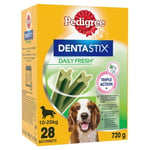 PEDIGREE DENTASTIX FRESH Sticks Dentaires pour Moyen Chien 10-25kg - 112 Bâto...