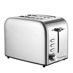 Hamilton Beach Rise 2 Slice Brushed & Polished Stainless Steel Toaster Wide Slot