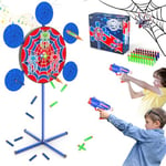 DX DA XIN Cible Electrique de Tir avec Effet Lumineux et Sonore Cible pour Nerf Jeux de Tir Cadeau d'anniversaire de Noël Jouet pour 4 5 6 7 8 9 10+ Ans Enfant Garçon Araignée