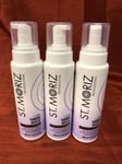 3x St. Moriz Professional XL Instant Self Tanning Mousse, 300ml, Dark