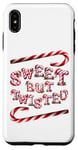 Coque pour iPhone XS Max Sweet But Twisted. Bâtonnets de canne à sucre d'orge. Noël amusant