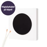 DLS Flatbox D-One vägghögtalare, mattvit styck + 10 meter högtalarkabe