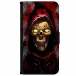Samsung Galaxy Note 10 Lite Wallet Case Doctor Red Skull