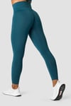 Icaniwill Define Seamless Scrunch Tights Dame Dark Teal L