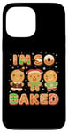 Coque pour iPhone 13 Pro Max Biscuits amusants de Noël I'm So Baked Gingerbread Man