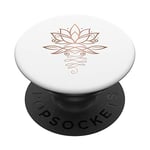 Lotus fleur lotus méditation yoga harmonie cadeau PopSockets PopGrip - Support et Grip pour Smartphone/Tablette avec un Top Interchangeable