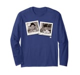 Stan Laurel & Oliver Hardy Retro B&W Photo Long Sleeve T-Shirt