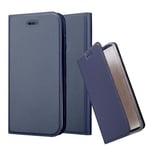 Cadorabo Housse Compatible Avec Honor 8 / 8 Premium En Classy Bleu Foncé - Étui De Protection Avec Fermeture Magnétique, Fonction De Support Et Compartiment Pour Carte