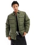 Vans Womens davis MTE-1 puffer jacket in green - Size 2XL