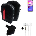 Shoulder bag / holster + earphones for Motorola Moto E40 Belt Pouch Case