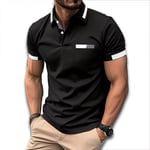 Polo Homme De Sport Golf Tennis Manche Courte Fit Grande Vêtements Masculin Wx4