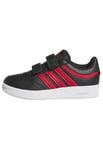 adidas Hoops 4.0 Shoes Chaussures, Core Black/Better Scarlet/FTWR White, 34 EU