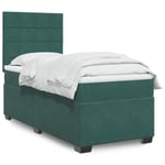 vidaXL Continental Bed patja Green Velvet 80x200 cm