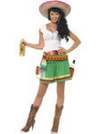 Smiffys Tequila Shooter Girl Costume, Green, M - UK Size 12-14