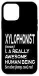 Coque pour iPhone 12 mini Définition du lecteur de xylophone drôle - Xylophoniste