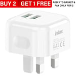 UK Plug PD 20W Dual USB Fast Wall Charger Adapter For iPad iPhone 12 Pro Max