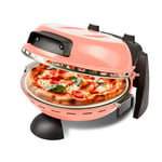 G3Ferrari G1017715 Delizia Anniversary Coral Passion Four à pizza – Édition spéciale avec pierre à pizza réversible, spatule et cutter, corail