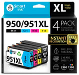 Smart Ink Compatible Remplacement des Cartouches d'encre pour HP 950XL 951XL ...