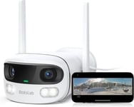 4Mp Camera Surveillance Wifi, Double Objectif, Angle Plus Large De 170°, Camera Extérieur Avec Vision Nocturne Couleur, Détection Humain/Véhicule/Animal, Audio Bidirectionne, Duo 2[CAM09784]