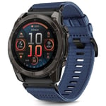 Universal Garmin 26mm QuickFit Classic Nylon Rem - Mörkblå