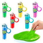 Craze Magic Slime Porte-clés Slime Enfant Slime Kit 6 Porte-clés avec 25 ML de Slime Enfant à l'intérieur Slime à emporter