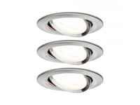 Paulmann 934.29, Indbygget Lysplade, Gu10, 3 Pære(R ), Led, 2700 K, Hvid