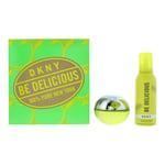 DKNY Womens Be Delicious Eau De Parfum 100ml + Shower Mousse 150ml - One Size