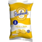 Seabrook Cheese & Onion Flavour Crisps 24 x 25g Lunchbox Snack BB DATE 11/24