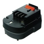 2-Power PTH0073A Elverktygsbatteri 12V till bl.a. Black & Decker A12