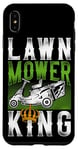 iPhone XS Max Lawn Mower Mowing Dad Father Landscaper Tractor Lawn Mower Case