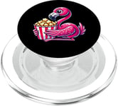 Design flamant rose popcorn amateur de film PopSockets PopGrip pour MagSafe