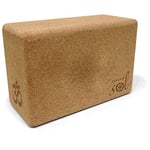 Gaiam Cork Yoga Block – 4x6x9 Inch, Natural Cork Block for Yoga, Pilates, Stretching, Balance, Gym, Home Workout, Meditation, Non-Slip, High-Density, Rounded Edges for Enhanced Poses and Flexibility