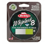 Berkley Whiplash8, Fishing Line, Superline, , Predator Fishing, Pike, Perch, Zander, Trout, Unisex, Moss Green, 0.18mm | 23.3kg | 51lb | 165yd