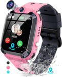 Montre Connectée Enfant Gps Téléphone Sos Réveil Jeux Modèle De Classe Ip68 Étanchéité Montre Enfant Gps Tracker Enfant Cadeau De Anniversaire 3-12 Ans Garcon Fille